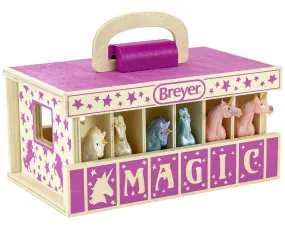 Breyer ™ Unicorn Magic Wooden Stable Playset- contains 6 unicorns