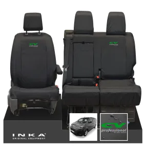 Citroen Dispatch INKA Front 1 2 Tailored Waterproof Seat Covers Black MY16 onwards