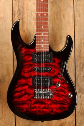 Ibanez GRX70QA Transparent Red Burst