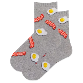 KIDS' EGGS AND BACON CREW SOCK