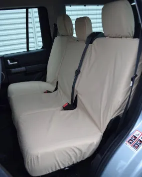 Land Rover-Freelander 1 Rear 2 1 60/40 Split INKA Tailored Waterproof Seat Covers Beige MY-1997-2006