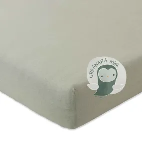 Louredi Mini Fitted Sheet [Green grey melange]